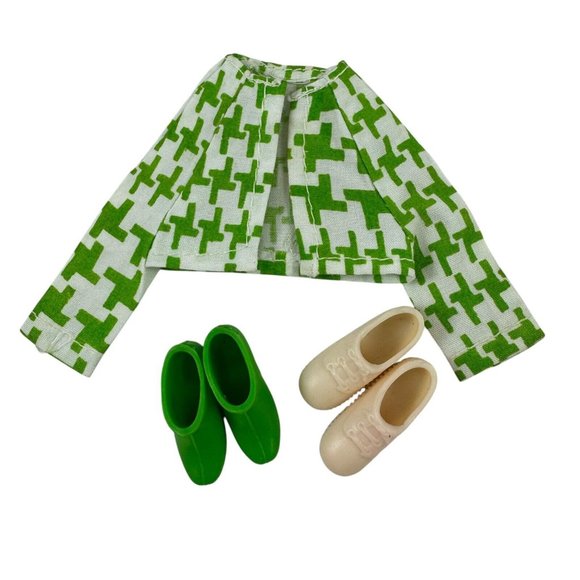 Skipper Doll Clothes Shoes Vintage Barbie Young Ideas Fun Time Triple Treat - Picture 2 of 12